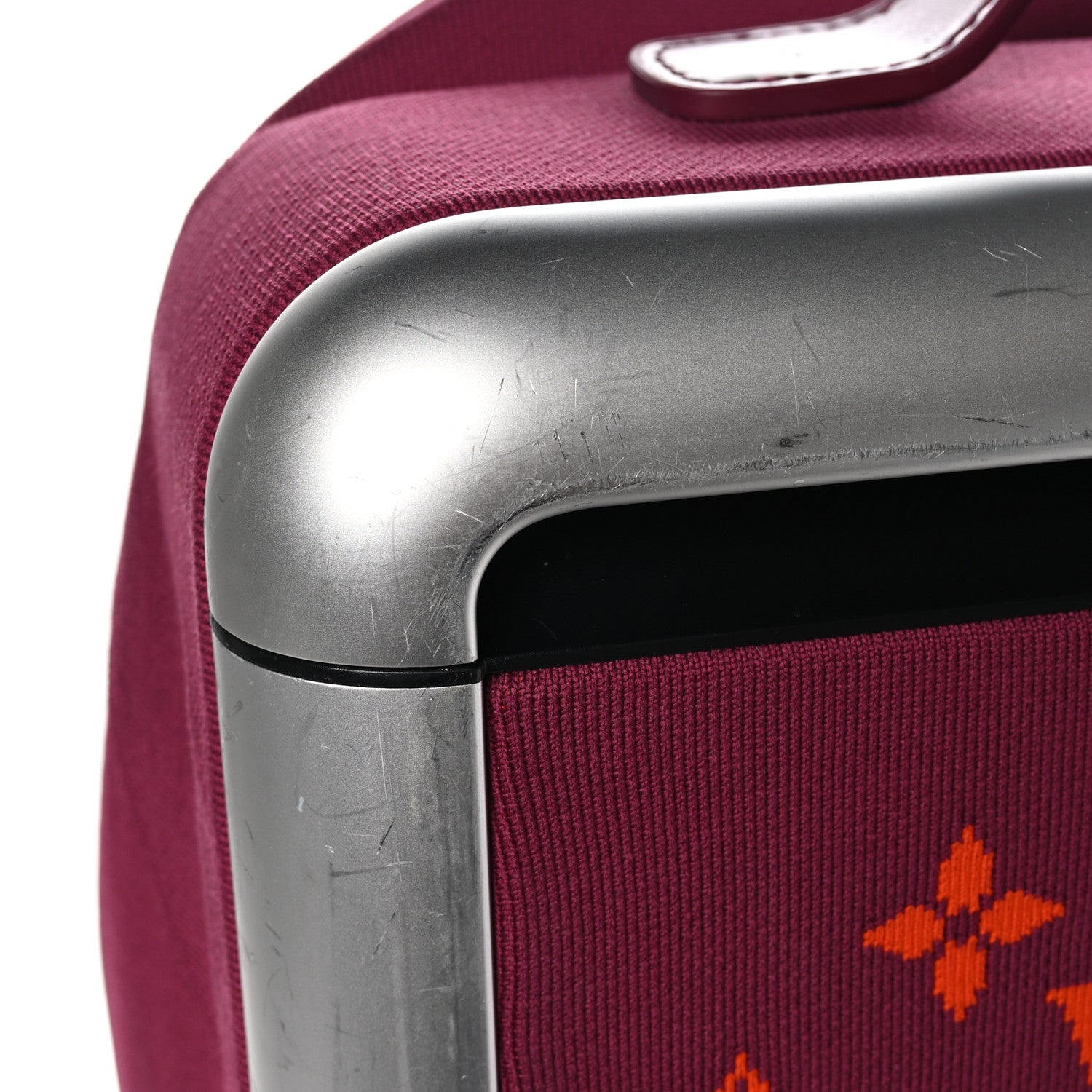 Louis Vuitton LOUIS VUITTON Knit Monogram Horizon Soft 55 Suitcase Fuchsia 10 of 10