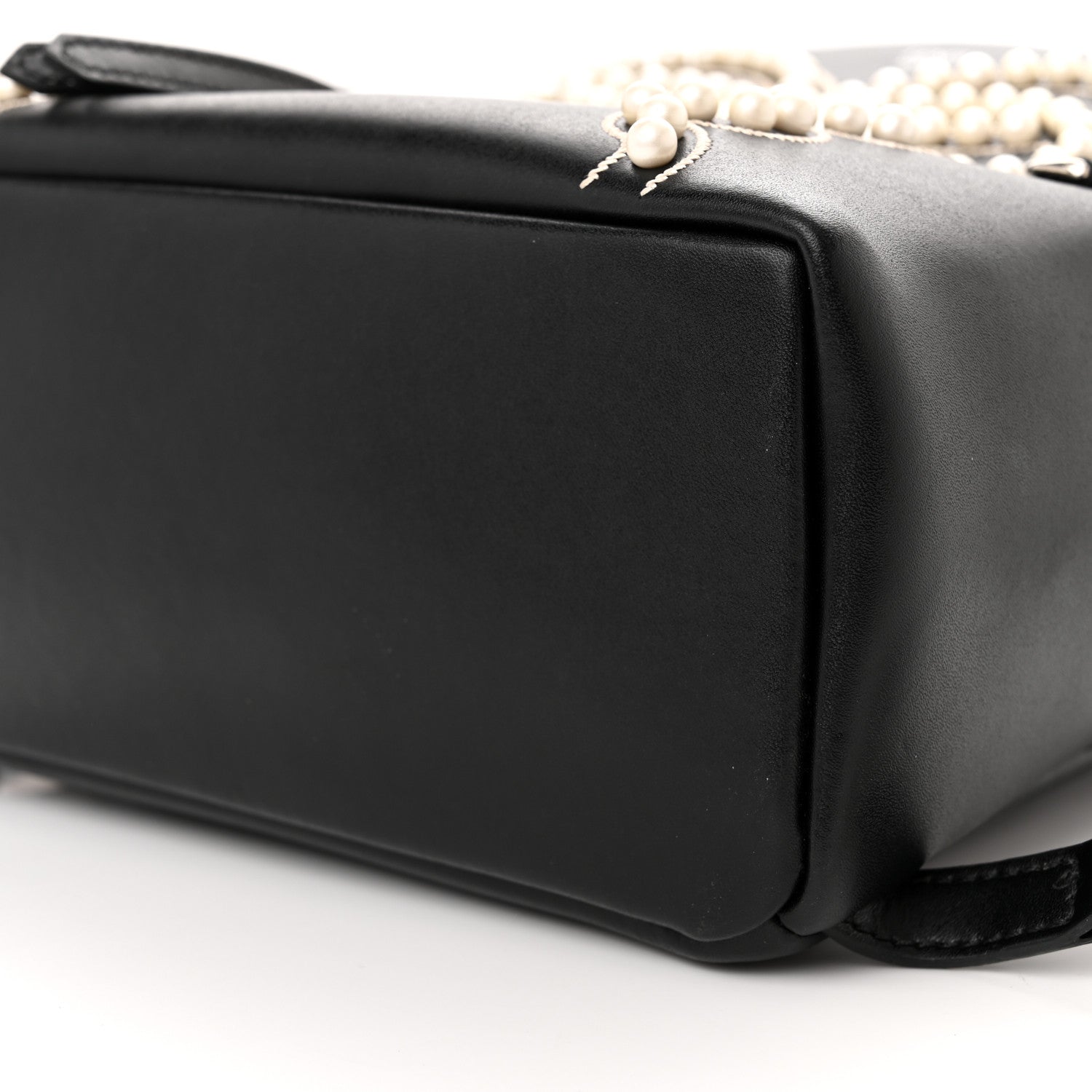 Fendi Vitello Liberty Pearl Romantic Bow Mini Backpack Black 10 of 10