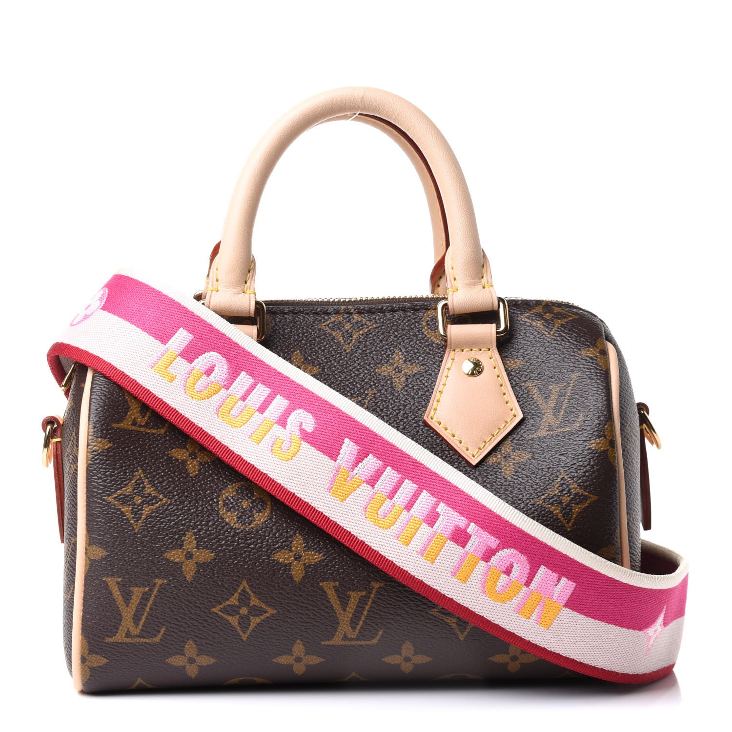 Louis Vuitton Monogram Speedy Bandouliere 20 Fuchsia 1 of 9