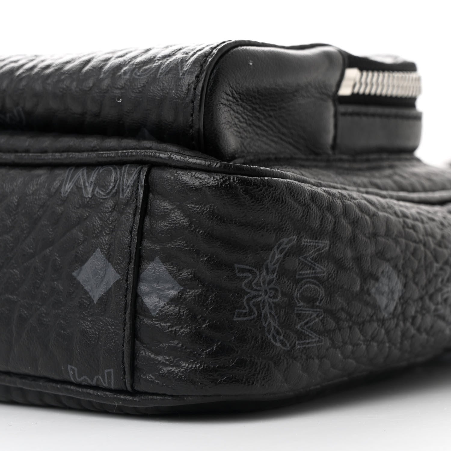 MCM Visetos Camera Crossbody Bag Black 10 of 10