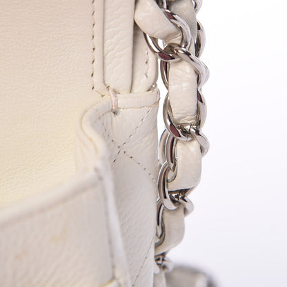 Chanel Caviar Quilted Medium Double Flap White 8 of 10