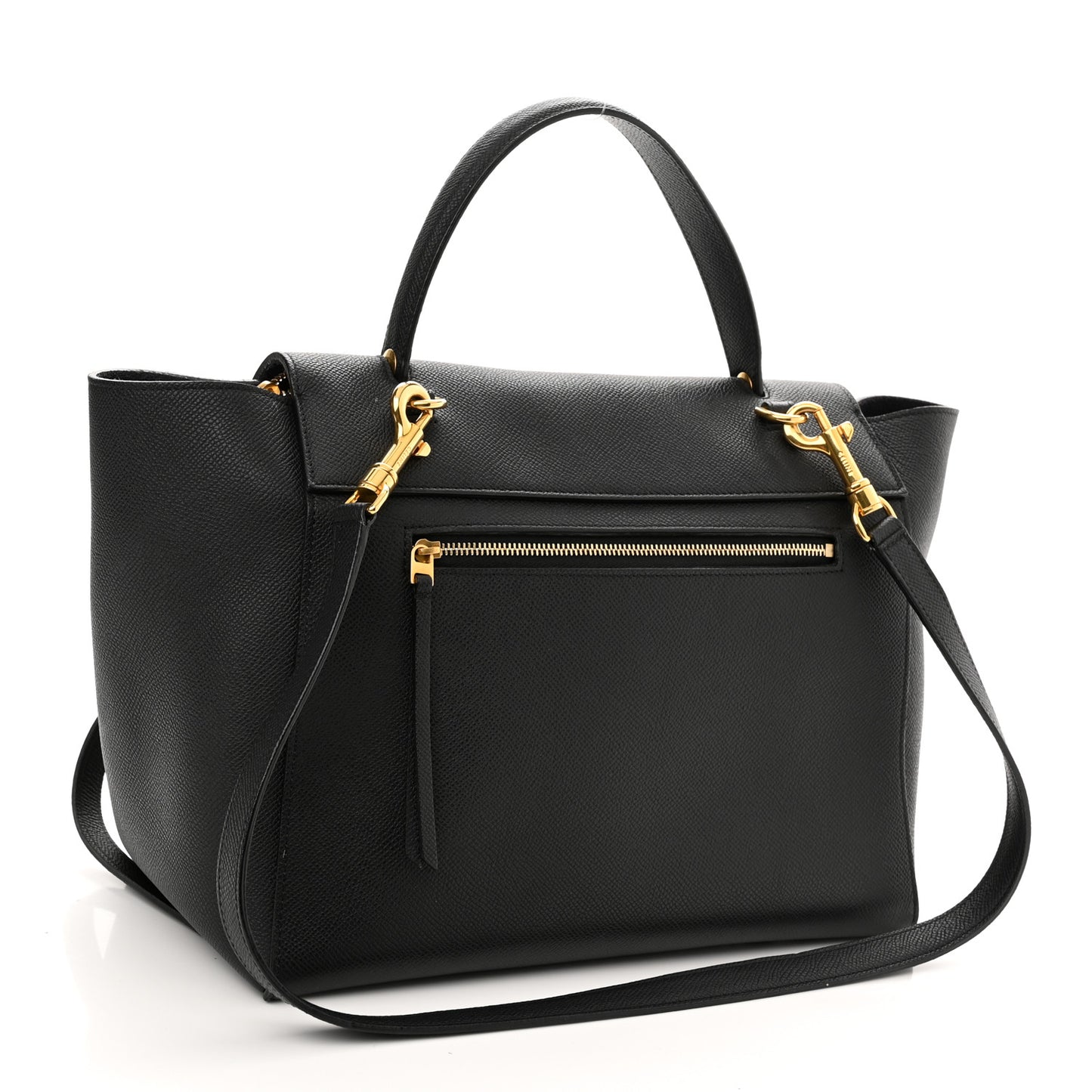 Grained Calfskin Mini Belt Bag Black