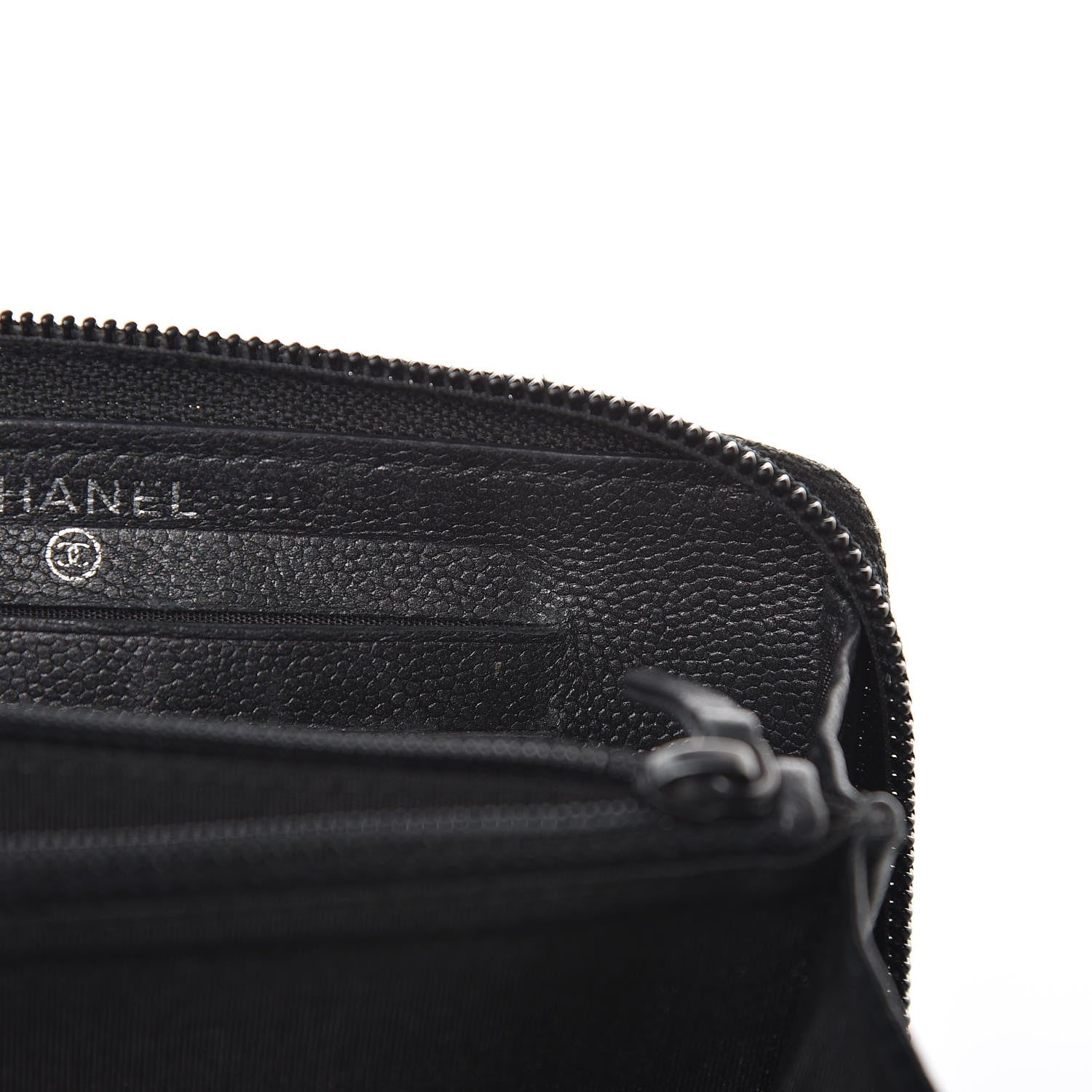 Chanel Caviar Quilted Boy Small Zip Around Wallet So Black 8 of 21
