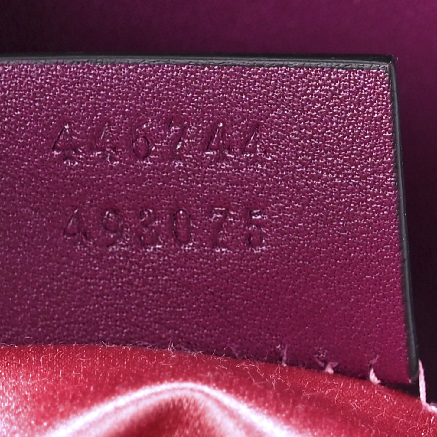 Velvet Matelasse Mini GG Marmont Shoulder Bag Fuchsia Violet Cyclamen