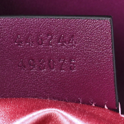 Gucci Velvet Matelasse Mini GG Marmont Shoulder Bag Fuchsia Violet Cyclamen 7 of 10