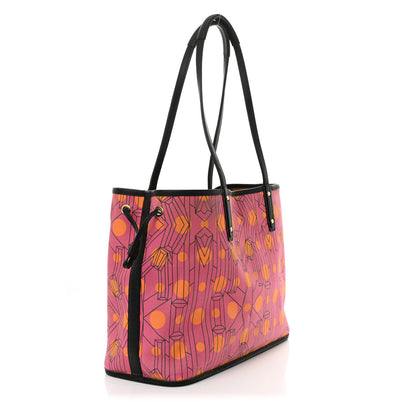 MCM Visetos Medium Project Reversible Shopper Tote Cognac 7 of 27