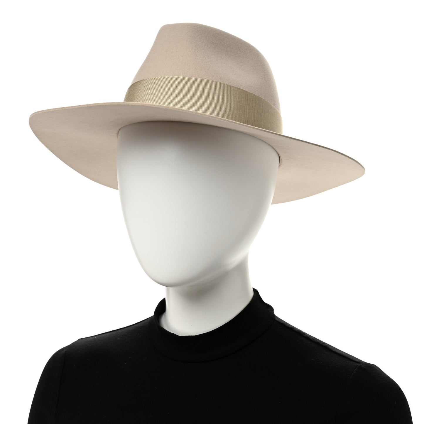 Rabbit Felt Coeur Hat 56 Beige Perle