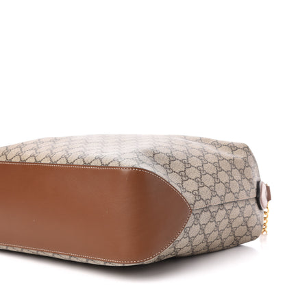 Gucci GG Supreme Monogram Large Linea A Hobo Light Brown 11 of 12