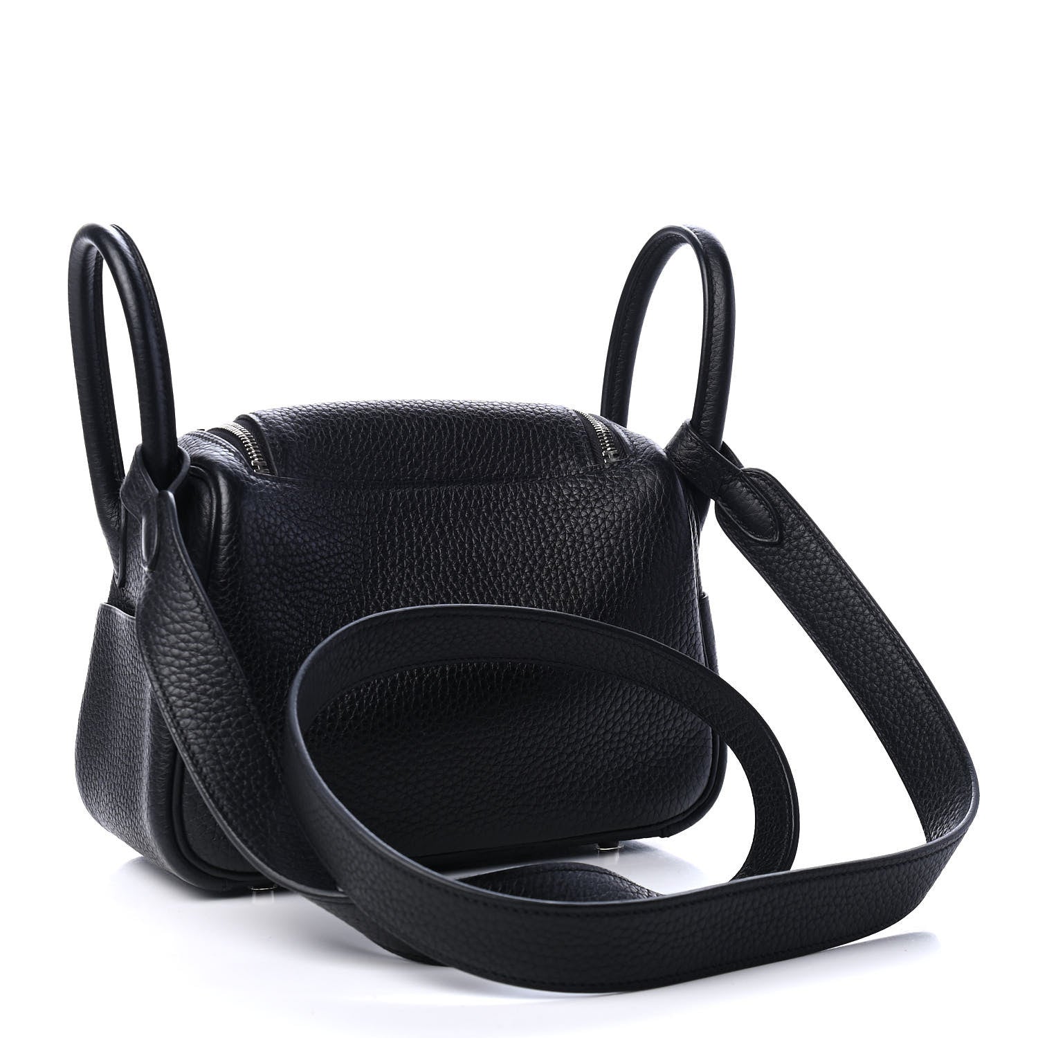 Hermes Taurillon Clemence Mini Lindy 20 Black 3 of 9