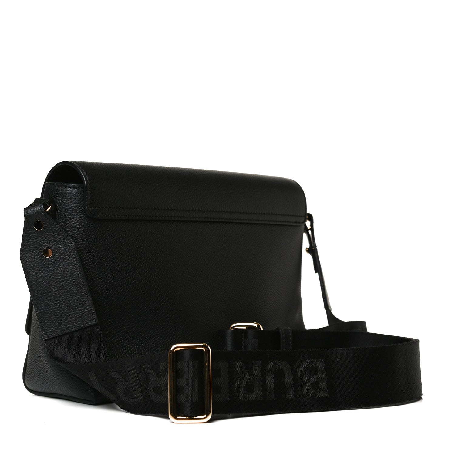 Burberry Grainy Calfskin Vintage Check Note Crossbody Bag Black 3 of 10