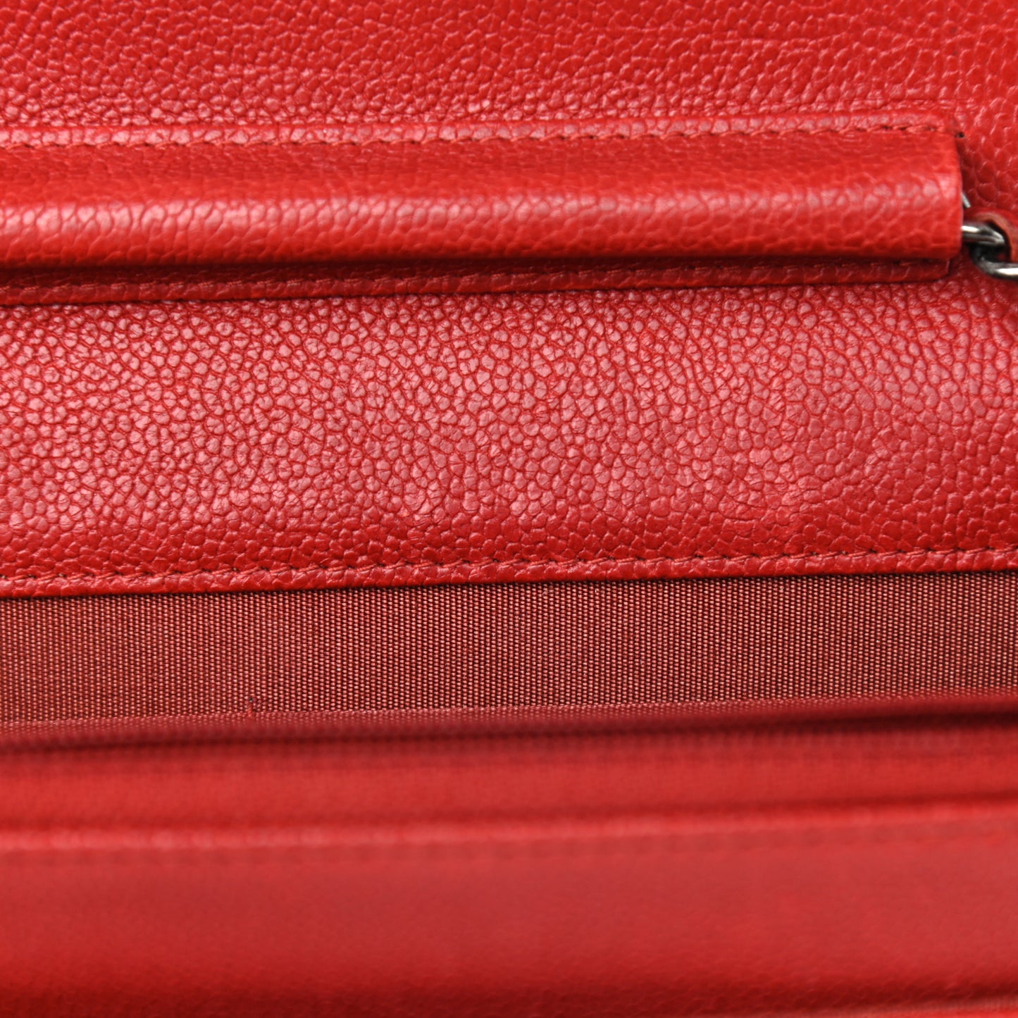 Caviar Quilted Boy Wallet On Chain WOC Red