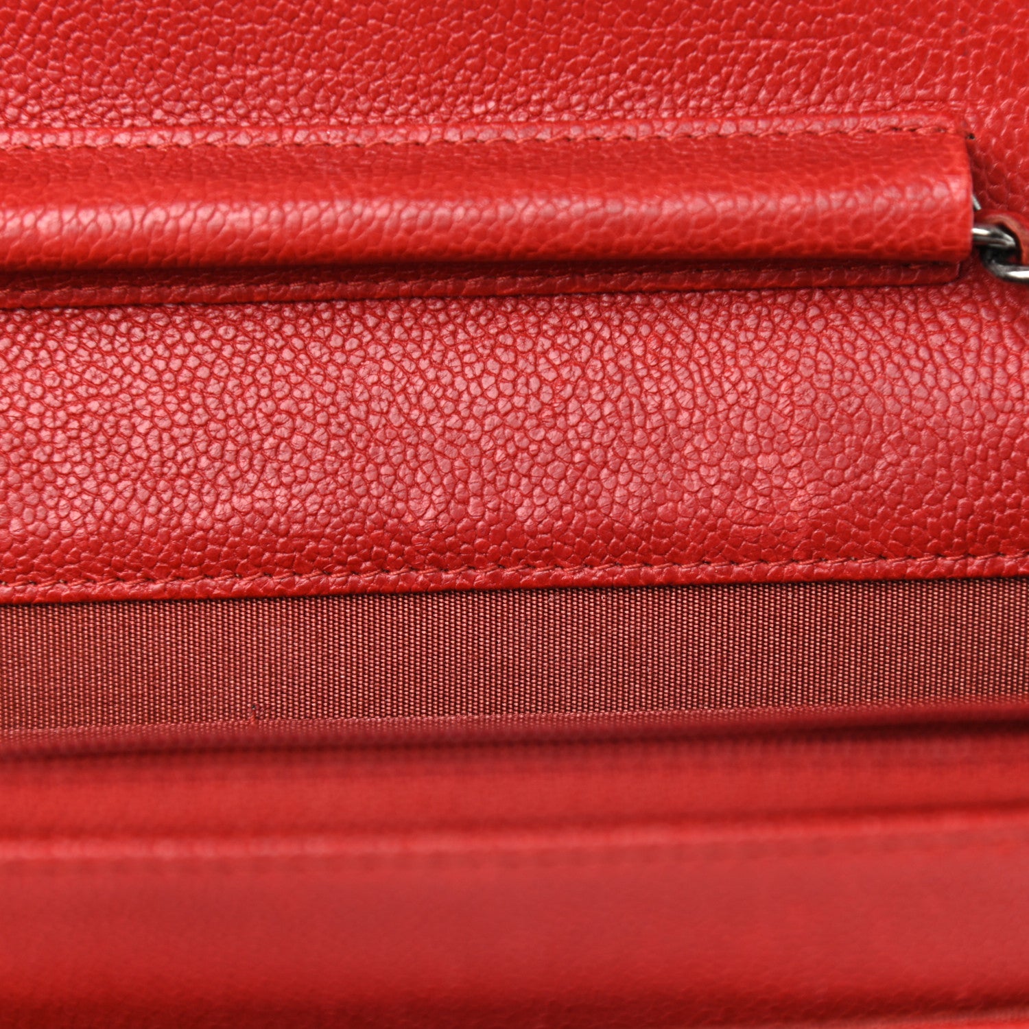 Chanel Caviar Quilted Boy Wallet On Chain WOC Red 10 of 12