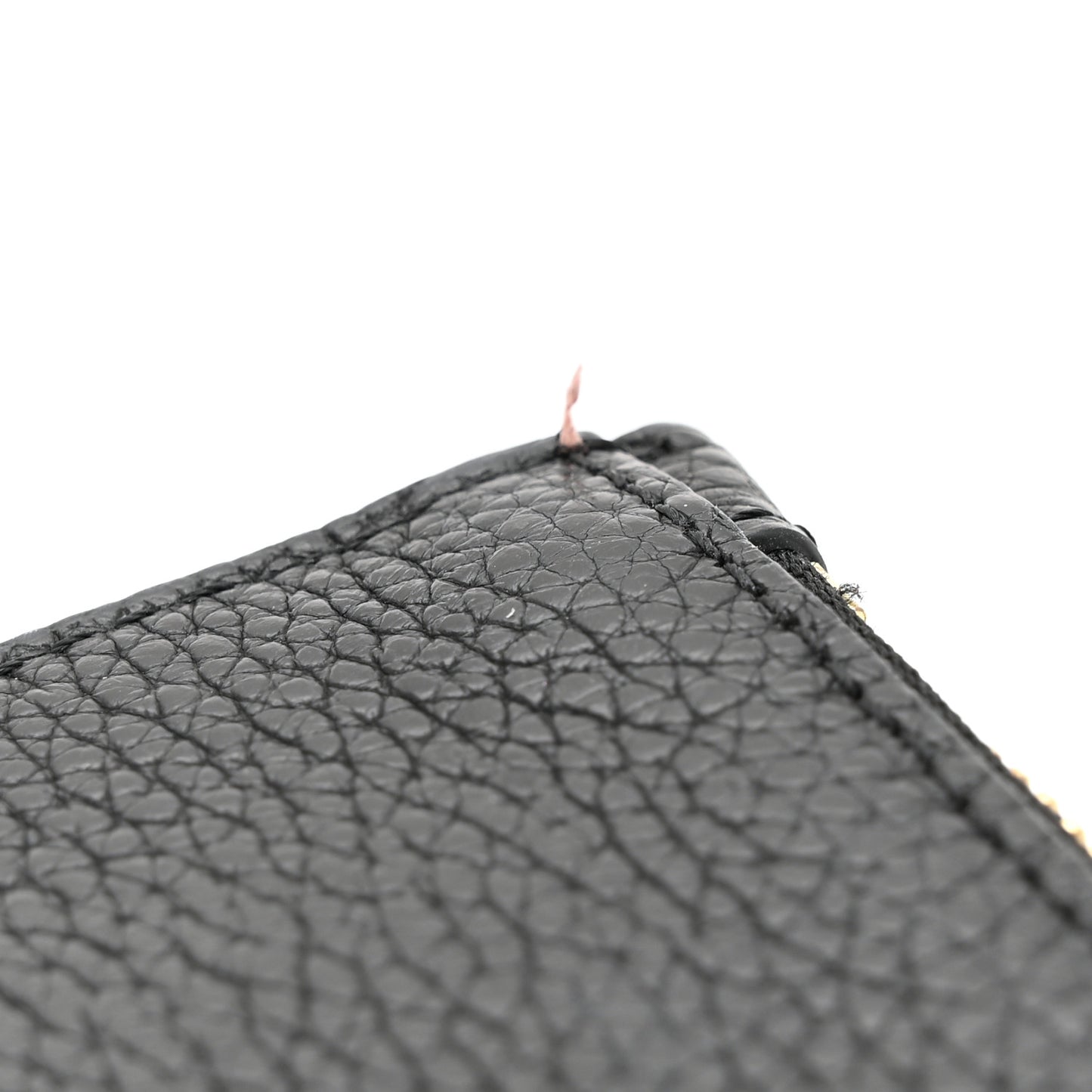 Grainy Calfskin Medium Gancini Tote Black