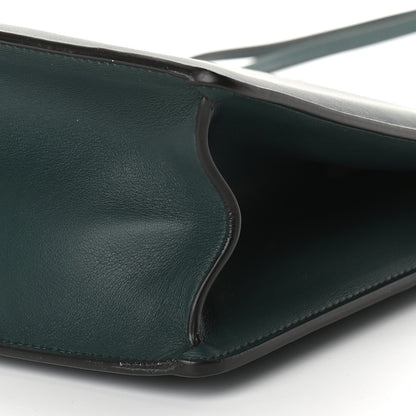 Celine Smooth Calfskin Medium Clasp Shoulder Bag Forest 10 of 10