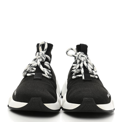 Balenciaga Knit Womens Speed Lace Up Sneakers 35 Black 2 of 8