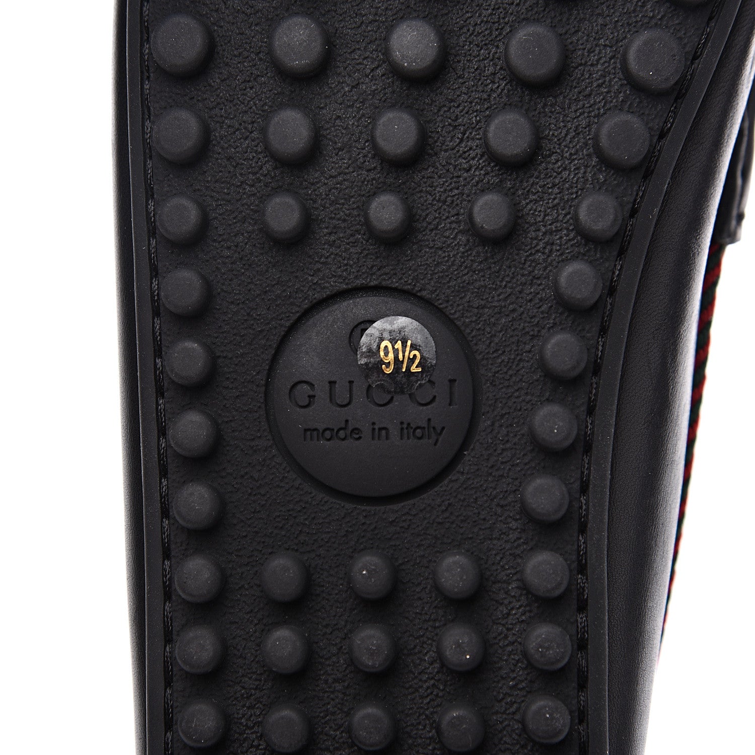 Gucci Nappa Mens Bee Driver Loafers 9.5 Black 7 of 10