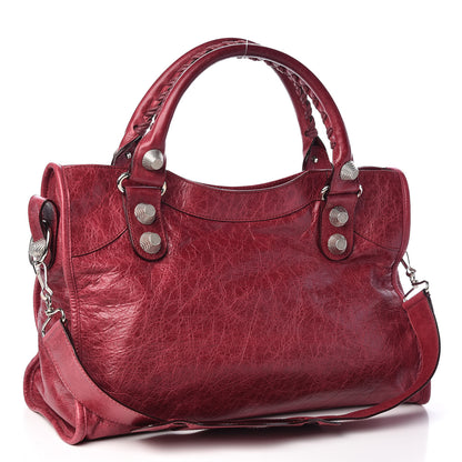 Balenciaga Agneau Giant 21 Silver Hardware City Pourpre 3 of 14