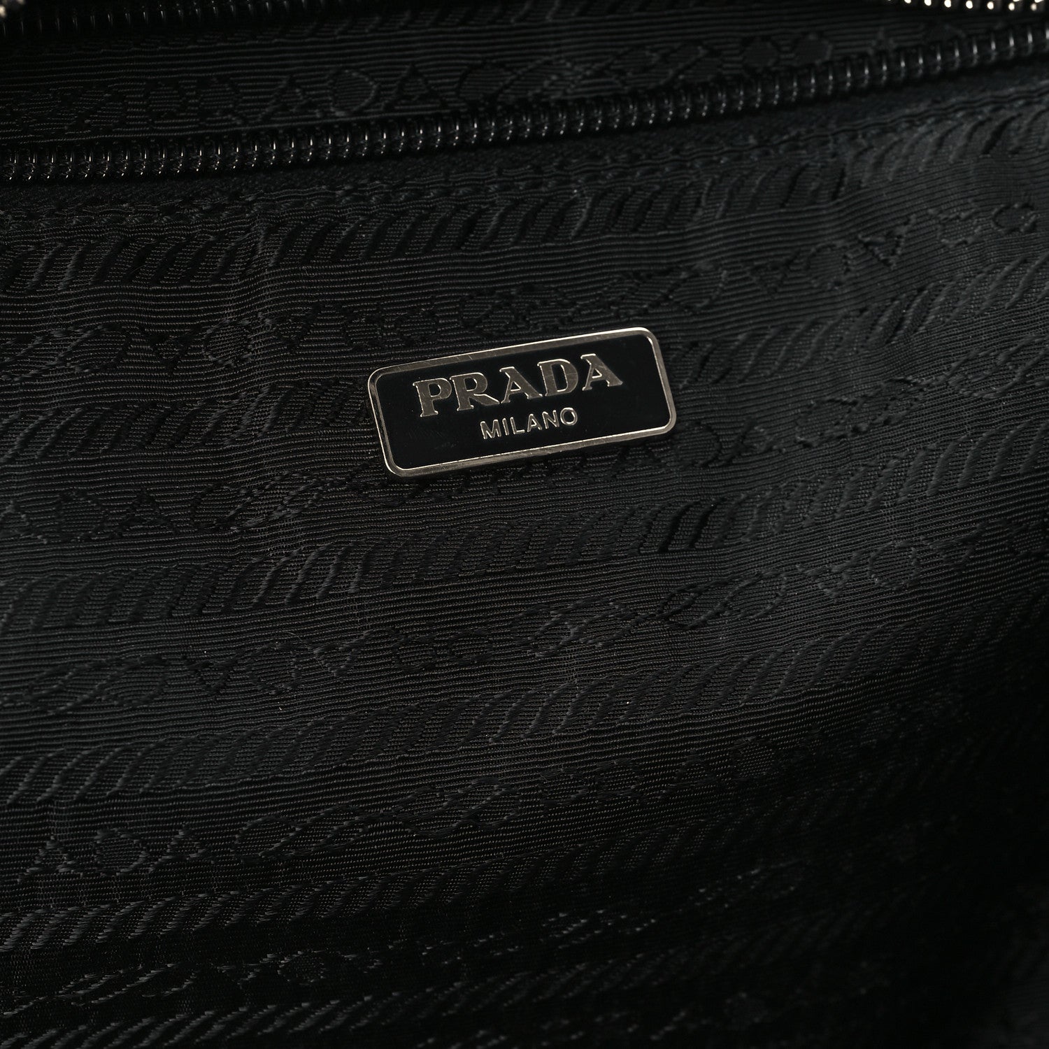 Prada Tessuto Nylon Soft Calfskin Tote Black 6 of 13