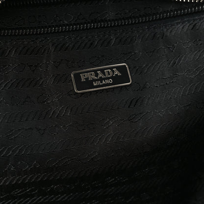 Prada Tessuto Nylon Soft Calfskin Tote Black 6 of 13