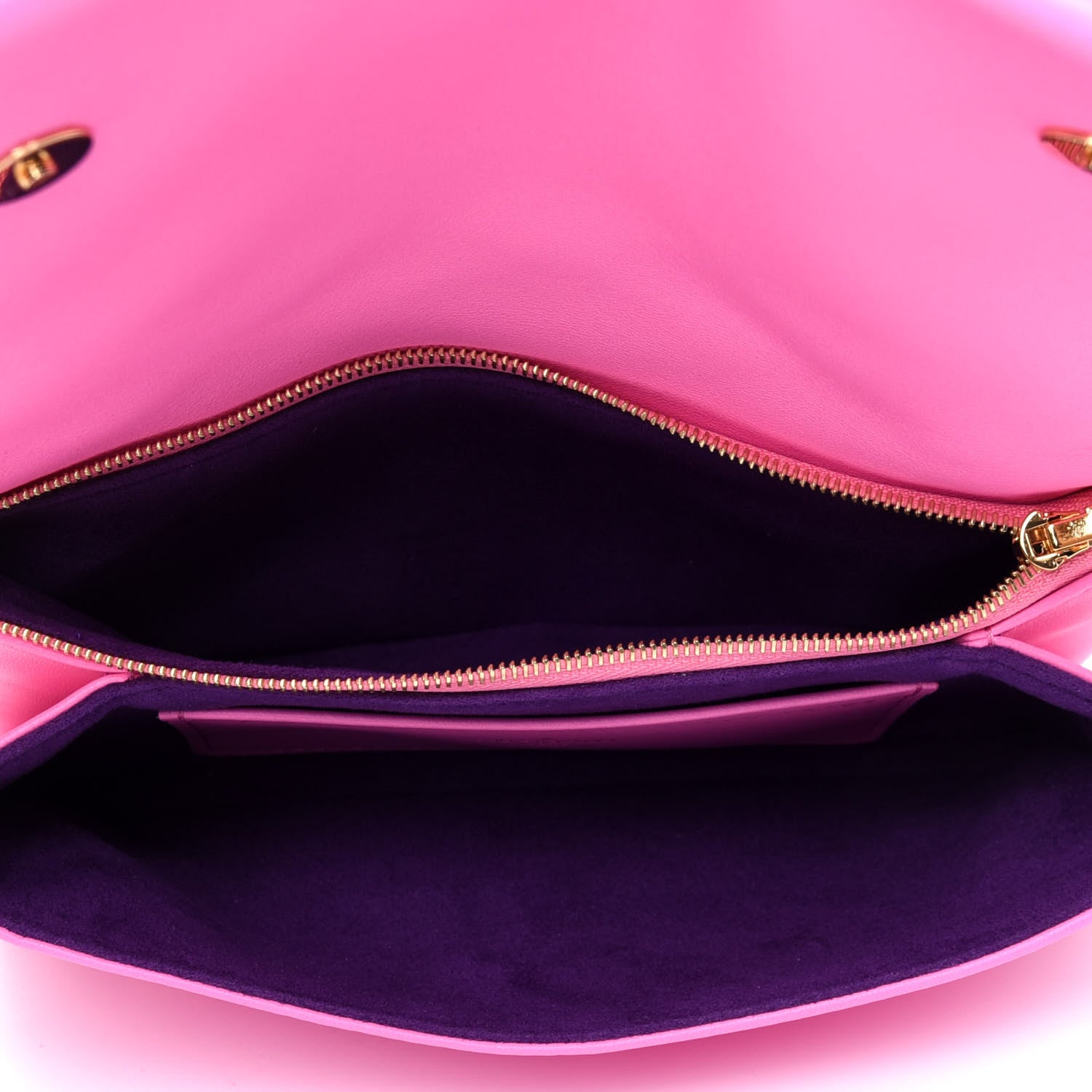 Louis Vuitton Lambskin Embossed Monogram Vuittamins Pochette Coussin Rose Violet 5 of 12
