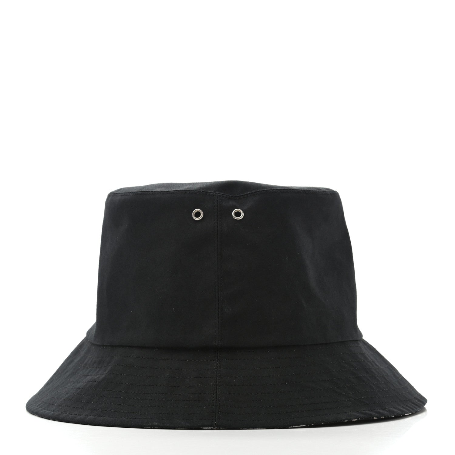 Christian Dior Polyester Cotton Oblique Teddy-D Brim Bucket Hat 57 Black 8 of 23