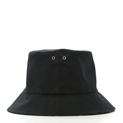 Christian Dior Polyester Cotton Oblique Teddy-D Brim Bucket Hat 57 Black 8 of 23