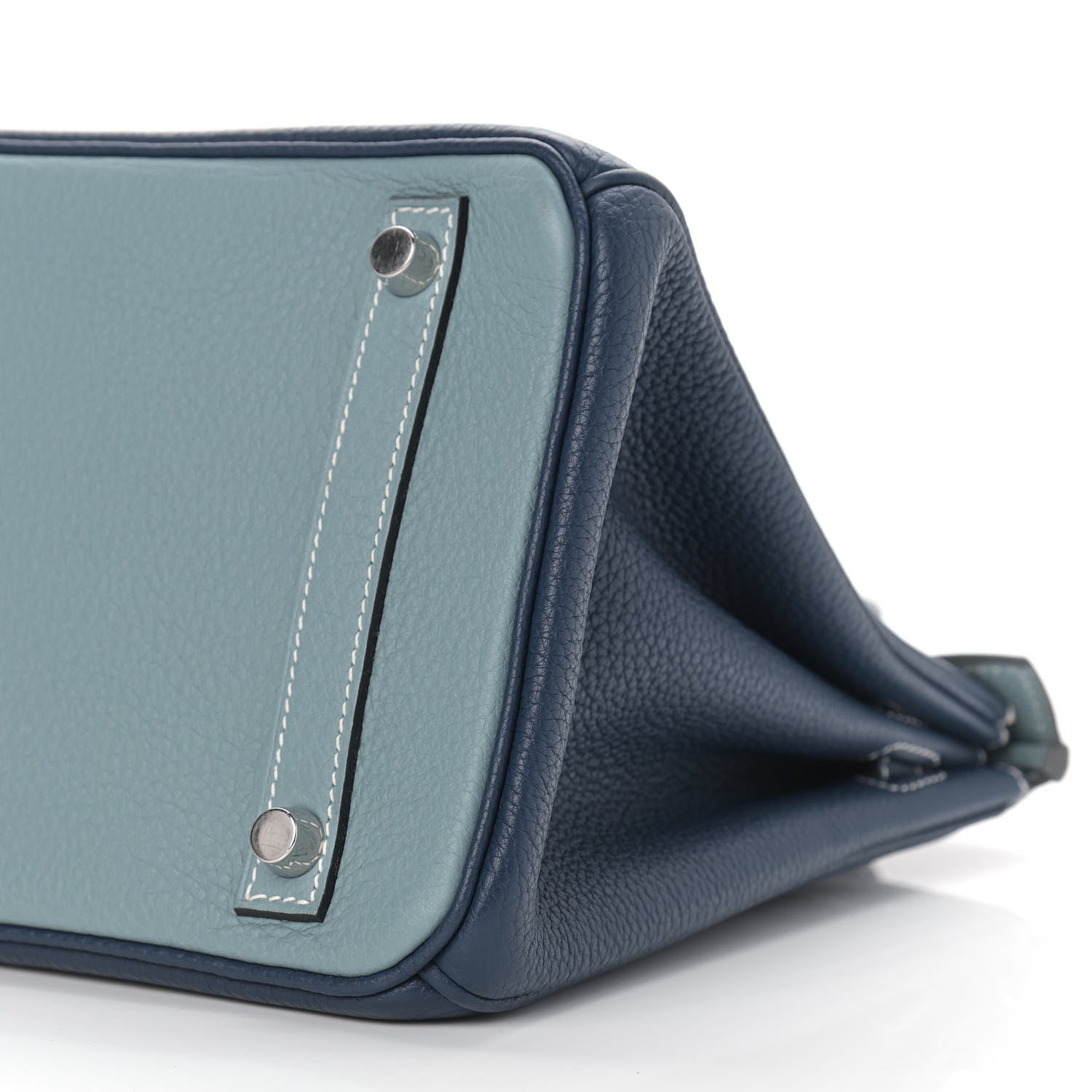 Hermes Togo Bi-Color Birkin 30 Bleu de Malte Ciel 10 of 12