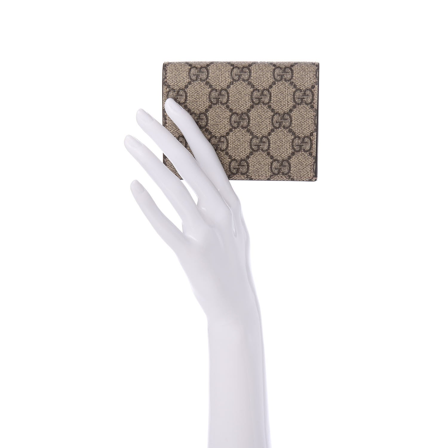 Gucci GG Supreme Monogram Card Case Beige 2 of 7