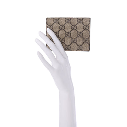Gucci GG Supreme Monogram Card Case Beige 2 of 7