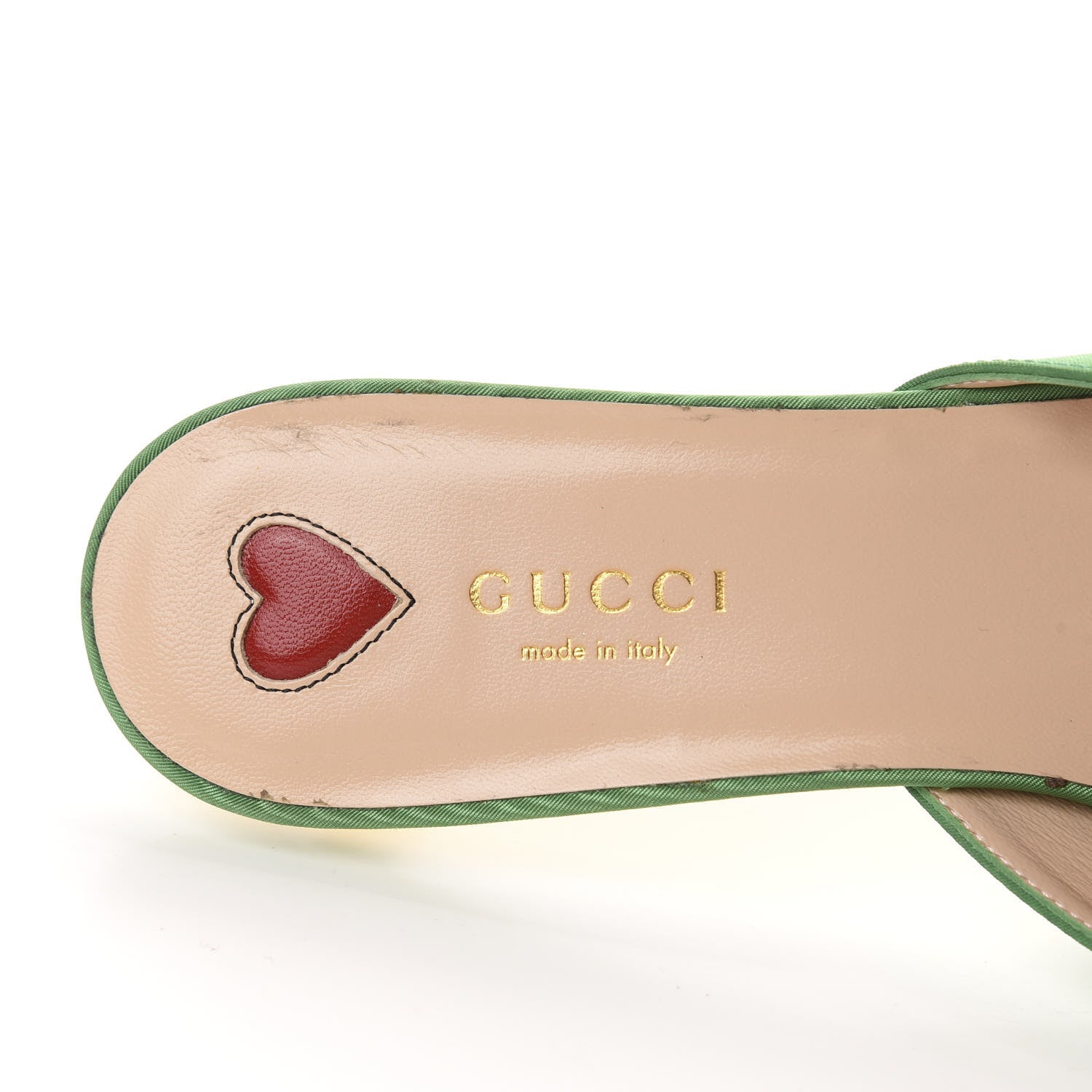 Gucci Moire Fabric Crystal GG Embellished Mules 38 New Shamarock 8 of 10