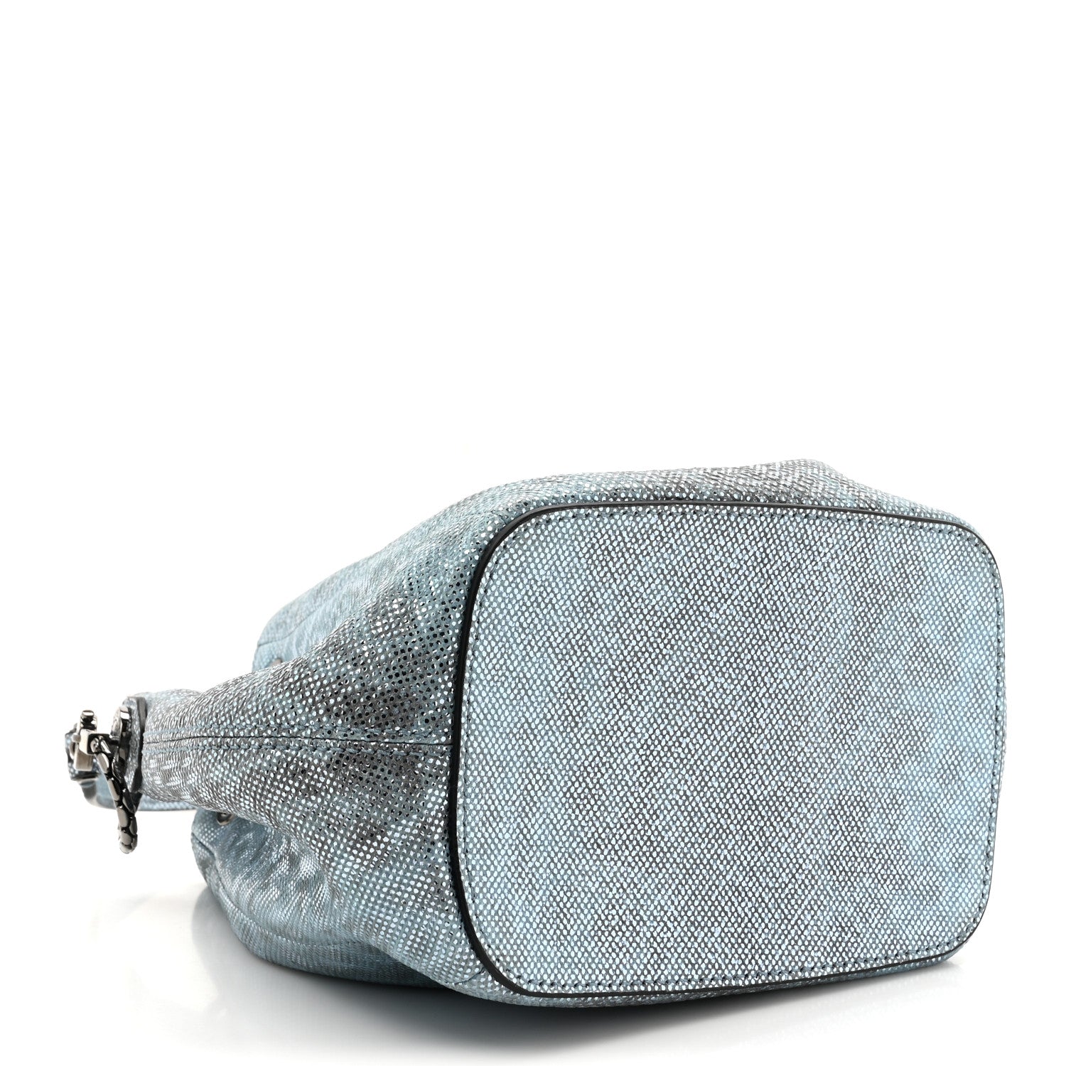 Bulgari Metallic Karung Serpenti Forever Bucket Bag Blue 3 of 8