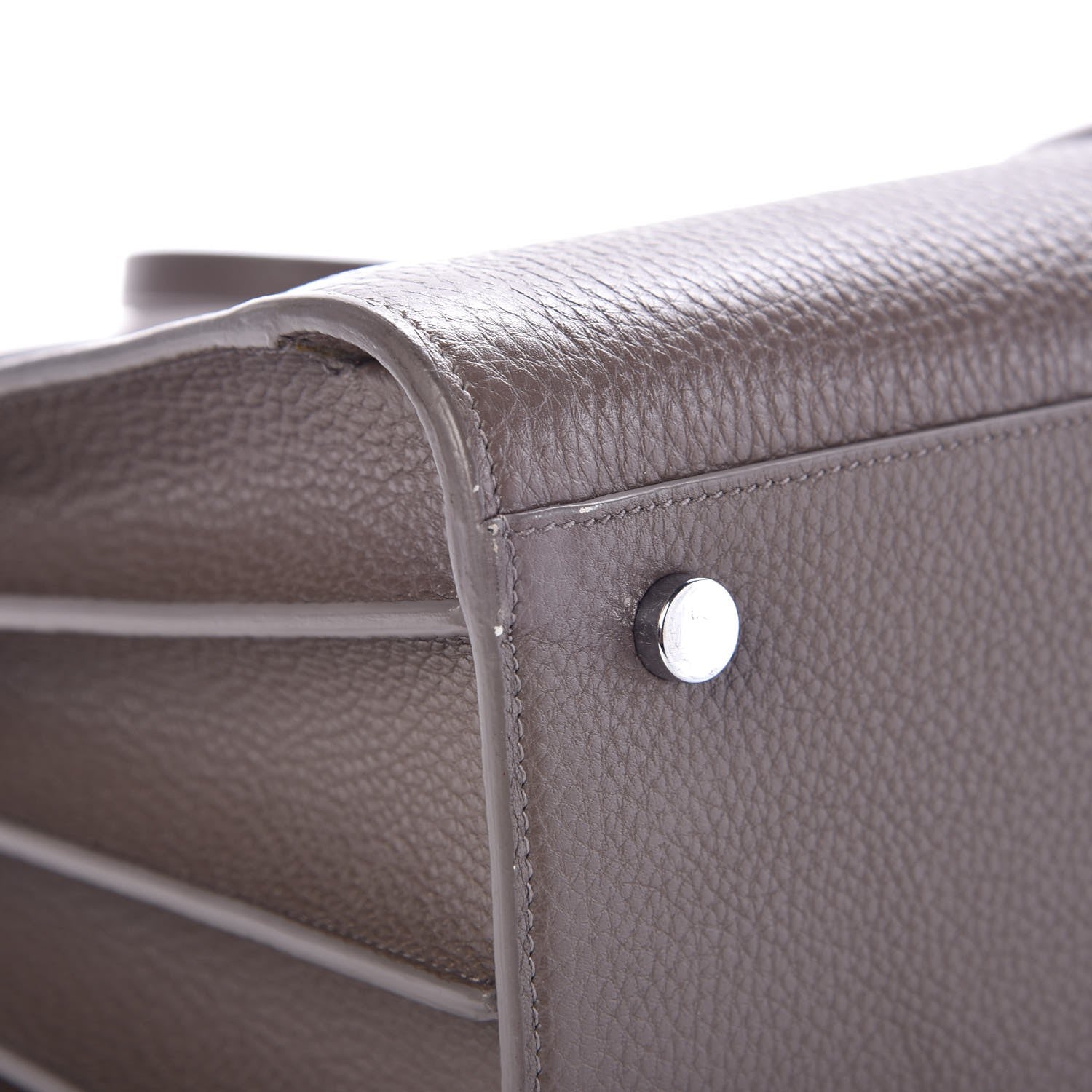 Saint Laurent Grained Calfskin Small Sac De Jour Fog 10 of 13