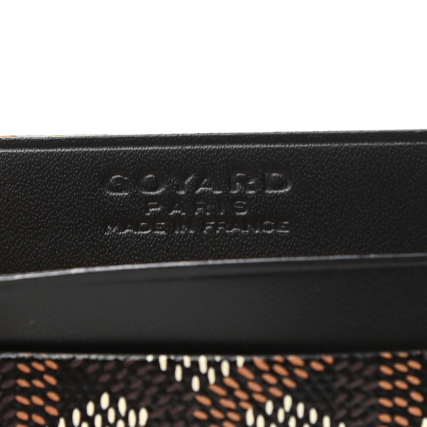 Goyardine Saint Sulpice Card Holder Black