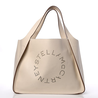 Stella McCartney Eco Alter Nappa East West Perforated Tote White 3 of 14