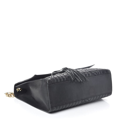 Versace Nappa Barocco Quilted Vanitas Medea Shoulder Bag Black 5 of 9