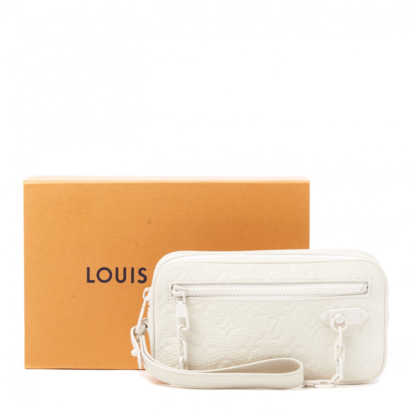 Taurillon Monogram Pochette Volga White