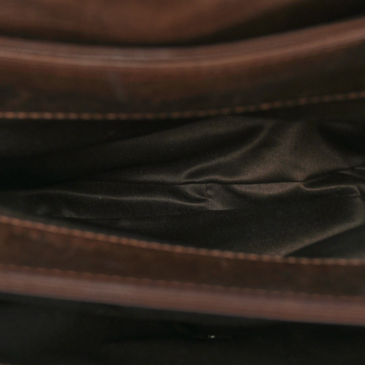 Lambskin Quilted Large Chanel 3 Flap Dark Brown