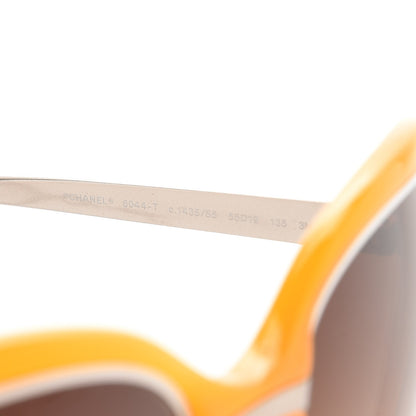 Chanel Oversize CC Logo Sunglasses 6044-T Yellow 6 of 9