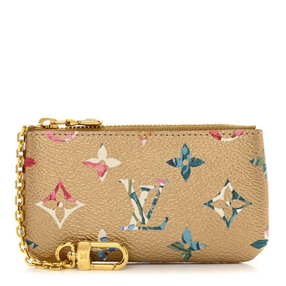 Louis Vuitton Metallic Monogram LV Garden Key Pouch Gold 1 of 7