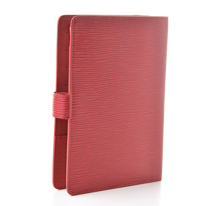Louis Vuitton Epi Medium Ring Agenda Cover Rouge 3 of 8
