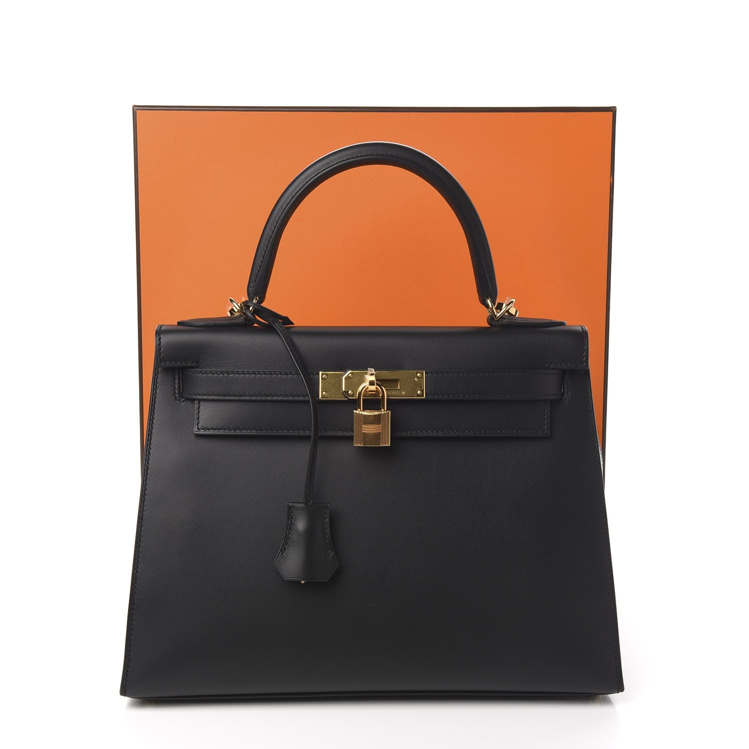 Hermes Sombrero Kelly Sellier 28 Black 36 of 36