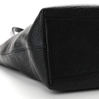 Prada Vitello Phenix Embossed Logo Tote Black 8 of 9