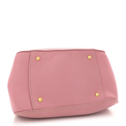 Miu Miu Goatskin Madras Bowling Bag Rosa 4 of 10