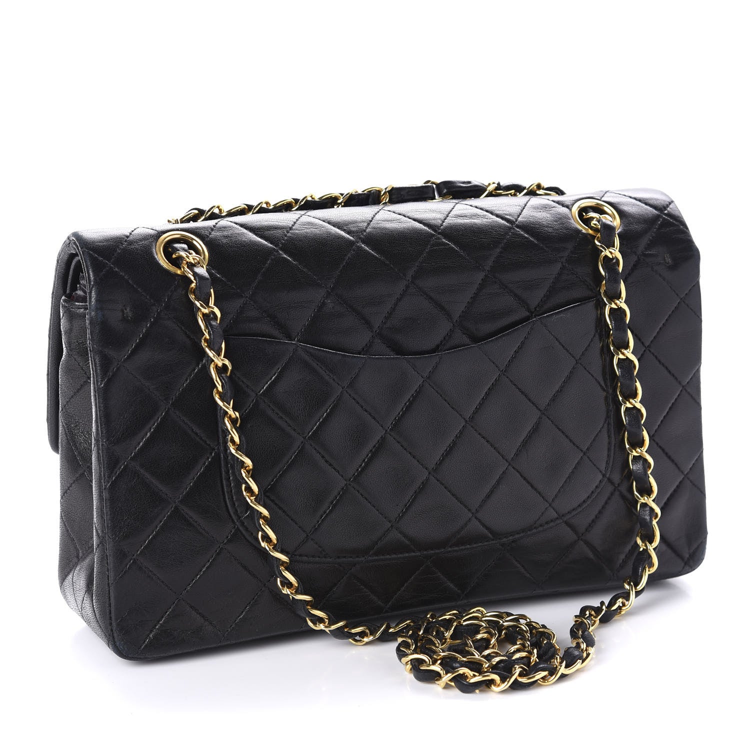 Chanel Lambskin Quilted Medium Double Flap Black 3 of 11