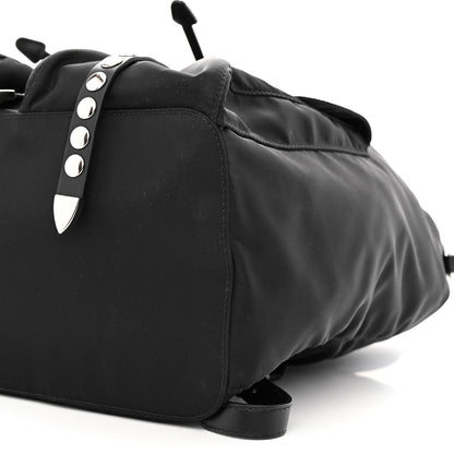 Prada Nylon New Vela Studded Backpack Black 11 of 12