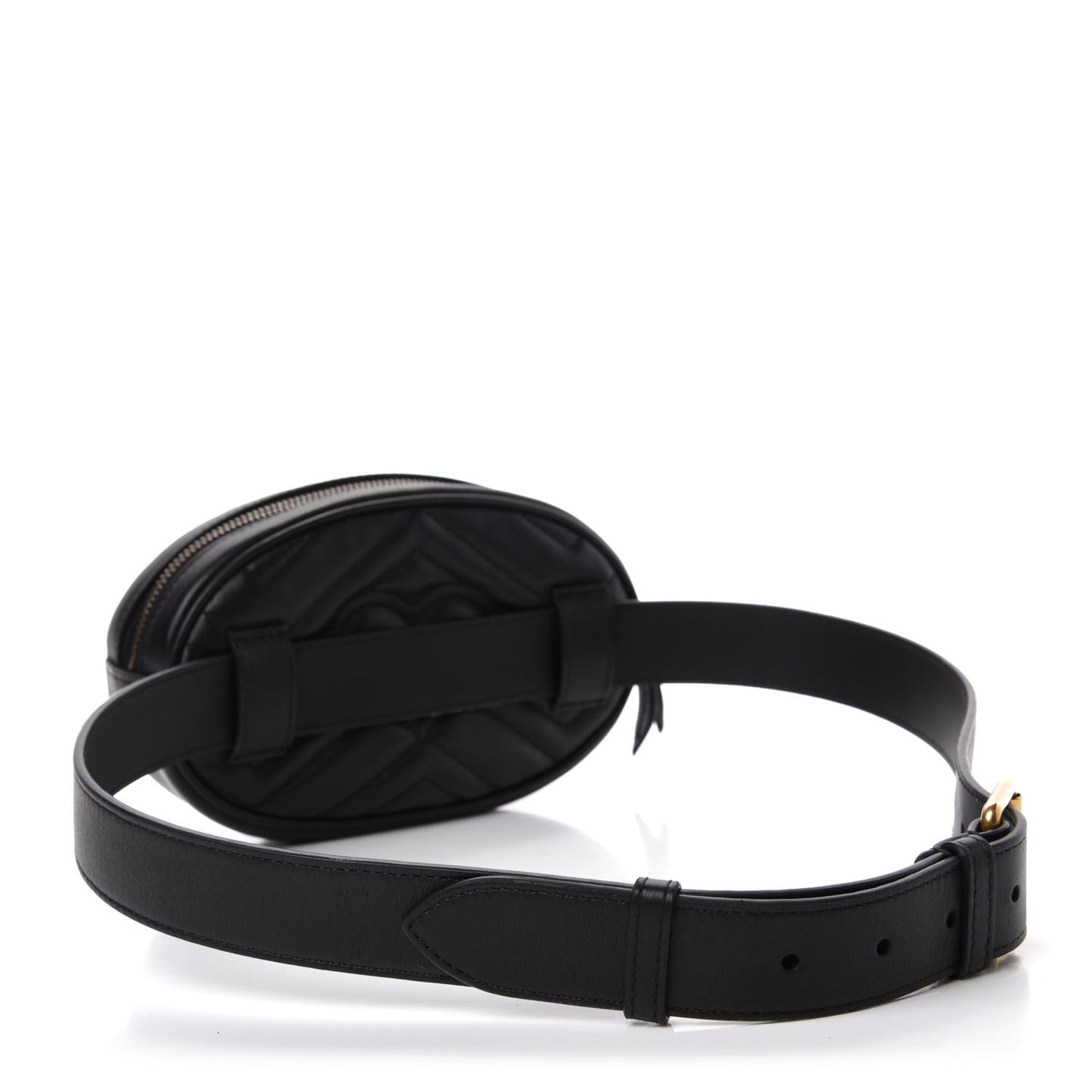 Calfskin Matelasse GG Marmont Belt Bag 85 34 Black