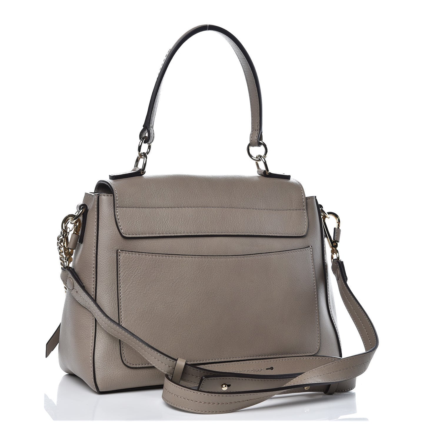 Calfskin Small Faye Day Shoulder Bag Motty Grey