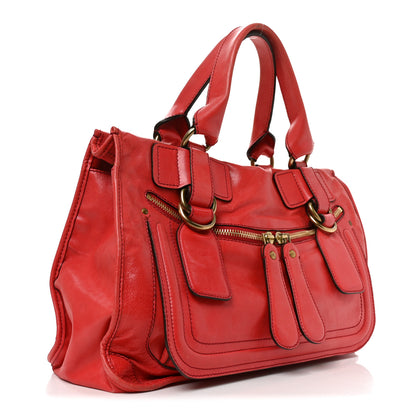 Chloe Calfskin Large Bay Tote Red 3 of 10
