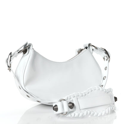 Balenciaga Patent Faux Leather Le Cagole Shoulder Bag XS White 2 of 9