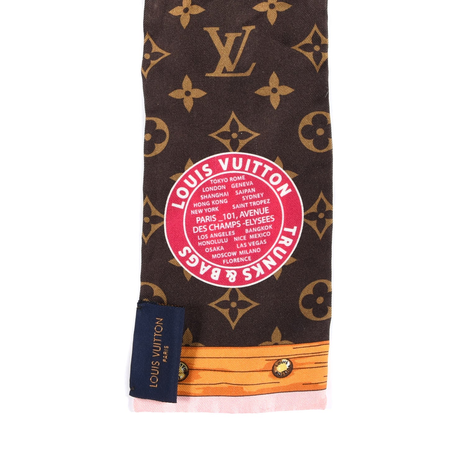 Louis Vuitton Silk Monogram Summer Trunks Bandeau Brown 2 of 3